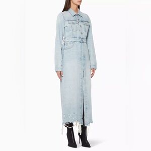 ALEXANDER WANG Fitted Denim Trench Coat XS